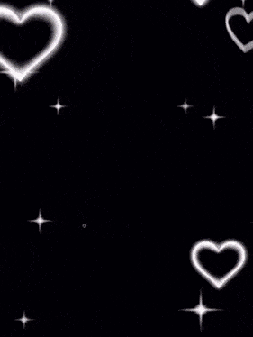 a fancy logo is surrounded by hearts and sparkles