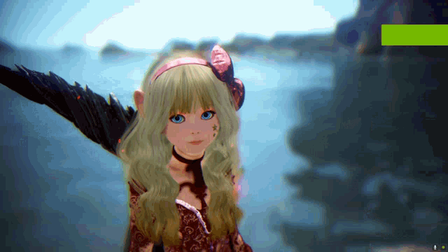 a video game character with blonde hair and blue eyes