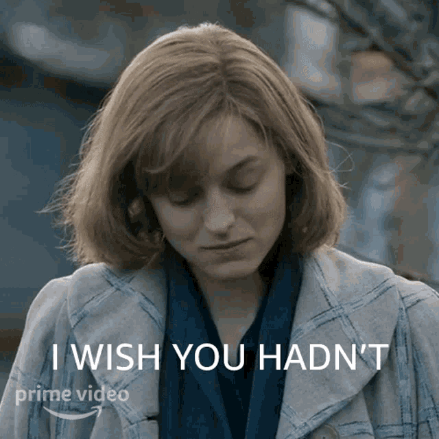 I Wish You Hadnt Done That Younger Marion GIF - I Wish You Hadnt Done That Younger Marion Emma Corrin GIFs