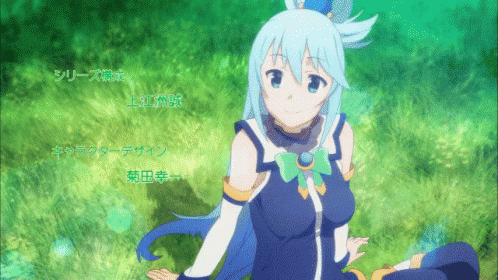 この素晴らしい世界に祝福を! 笑顔　ニコニコ　スマイル GIF - Kono Suba Anime Smile GIFs