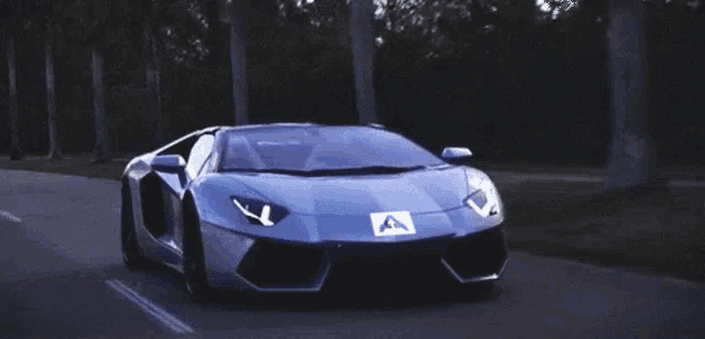 a sports car with the letter a on it