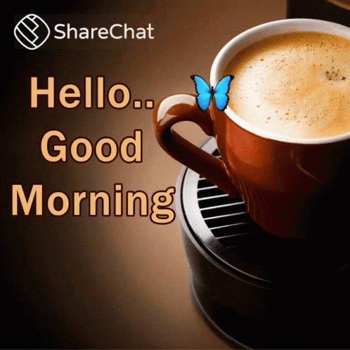 Hello Good Morning Coffee GIF
