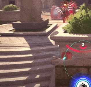a video game is being played with the number 2 on the screen