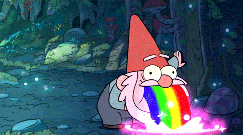 Rainbow Barf GIF - Gravity Falls GIFs