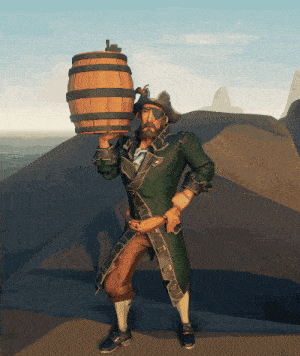 Barrel Pirate GIF - Barrel Pirate Sea Of Thieves GIFs
