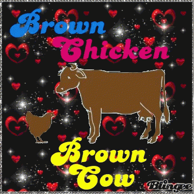Brown Chicken GIF - Brown Chicken Cow GIFs