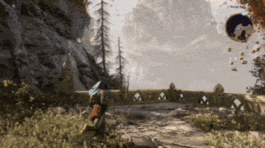 a screenshot of a video game with the word forest on the bottom