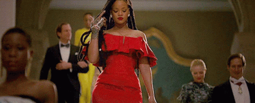 Rihanna Sexy Stunning Red Dress Oceans8 GIF - Rihanna Sexy Stunning Red Dress Oceans8 GIFs