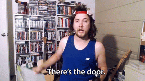 Theres The Door GIF - Theres The Door Get Out Over It GIFs