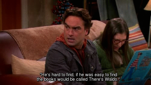 There Waldo GIF - Johnny Galecki Big Bang Theory GIFs