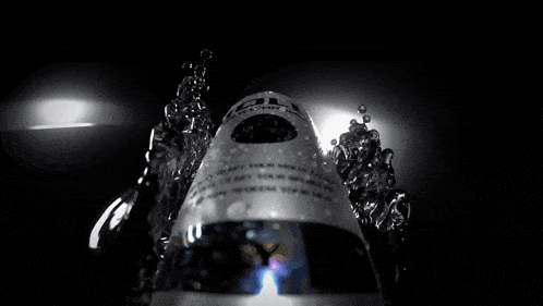 a bottle of jolly vodka is surrounded by water