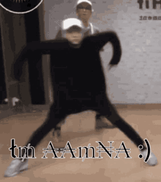 a picture of a person dancing with the caption tm aanna