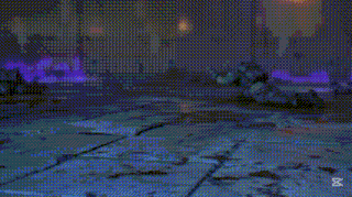 a close up of a person in a blue robot costume .