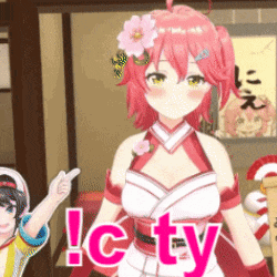 a girl with red hair and a flower in her hair is standing next to a boy and says ! c ty !