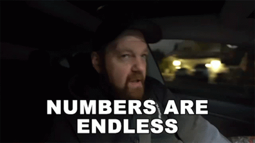 Numbers Are Endless Ohitsteddy GIF - Numbers Are Endless Ohitsteddy Numbers Are Never Ending GIFs