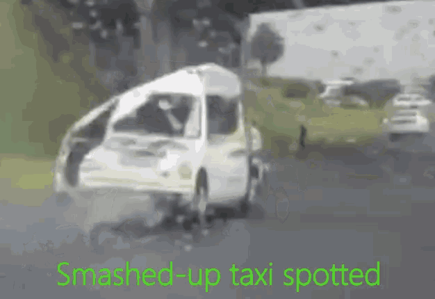 Taxi Smash GIF - Taxi Smash Smashed Up GIFs