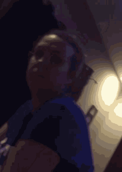 a light beam is shining through a dark room