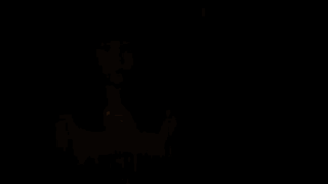 a woman wearing a coverna sweatshirt stands in the dark