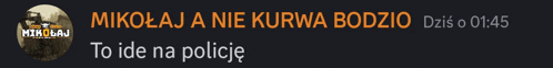 a screenshot of a foreign language with the words to ide na policie