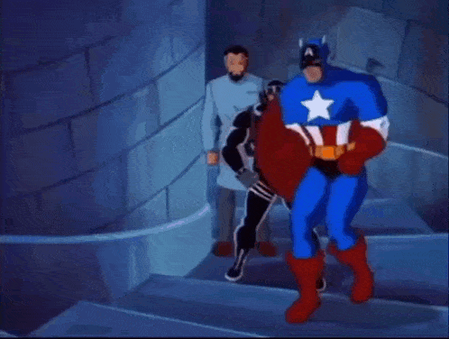 Captain America Xmen The Animated Series GIF - Captain America Xmen The Animated Series X Men The Animated Series GIFs