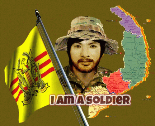 I Am A Soldier Vietnam Flag GIF - I Am A Soldier Vietnam Flag Wavy Flag GIFs