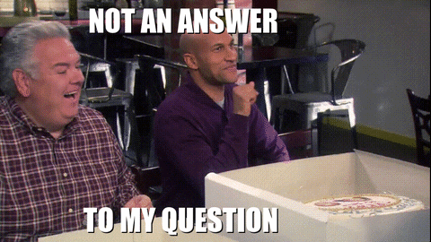 Parks And Rec Not An Answer GIF - Parks And Rec Not An Answer Keegan-michael Key GIFs