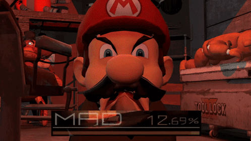 Smg4 Mario GIF - Smg4 Mario Mad GIFs