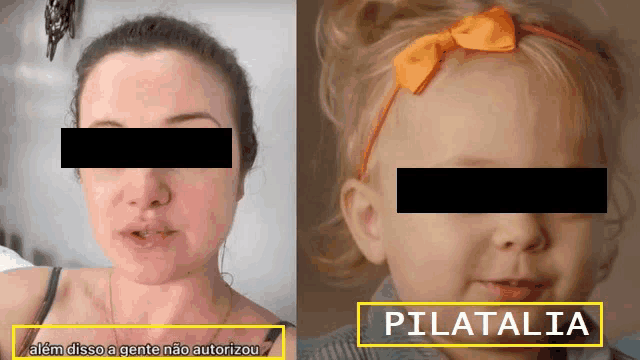 a picture of a woman and a picture of a little girl with the word pilatalia on the bottom