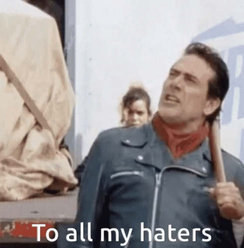 Negan Haters GIF - Negan Haters Flipping Off GIFs