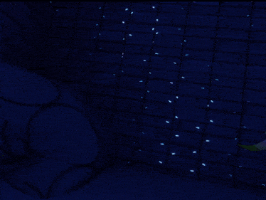 a 3d rendering of a girl with white hair and green eyes laying on a bed in front of a brick wall
