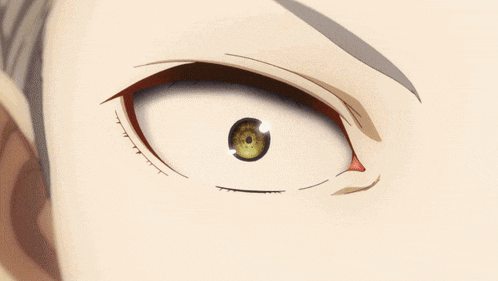 a close up of a girl 's face with a black glove on her hand