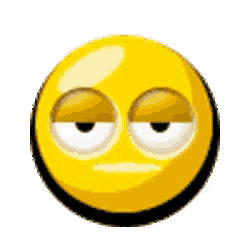 a yellow smiley face with two brown eyes