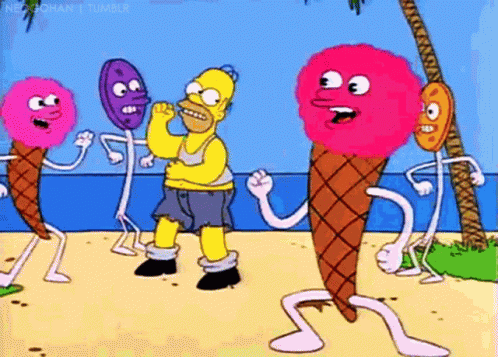 Ice Cream Simpsons GIF