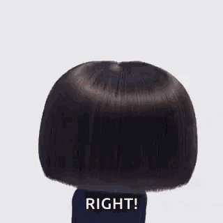 edna from the incredibles is wearing glasses and saying `` right ! ''