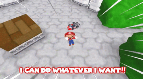 Smg4 Mario GIF - Smg4 Mario I Can Do Whatever I Want GIFs