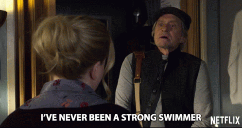 Ive Never Been A Strong Swimmer Scared GIF - Ive Never Been A Strong Swimmer Scared Not Going GIFs