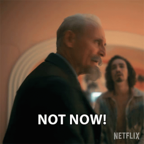 Not Now Reginald Hargreeves GIF - Not Now Reginald Hargreeves Colm Feore GIFs