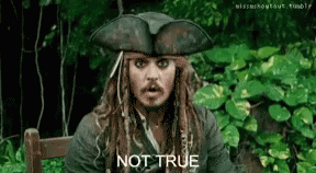 Johnny Depp Captain Jack Sparrow GIF - Johnny Depp Captain Jack Sparrow Of Course Not GIFs