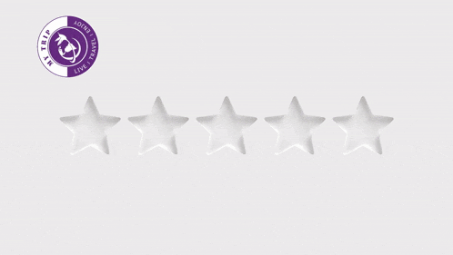 a logo for my trip pvt ltd. with five gold stars