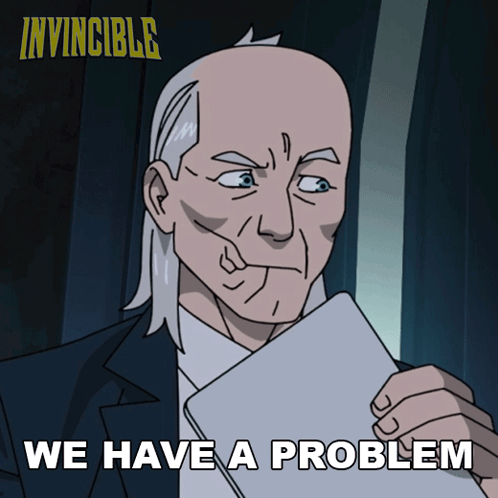 We Have A Problem Cecil Stedman GIF - We Have A Problem Cecil Stedman Invincible GIFs