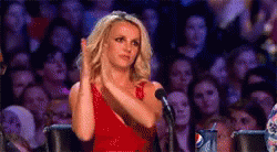 Clapping GIF - Clapping Britneyspears Americanidol GIFs