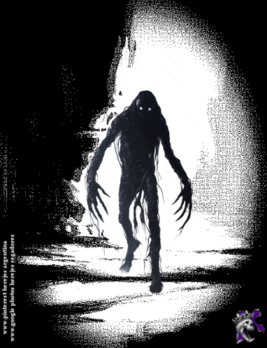 a black and white drawing of a monster with the website www.pinterest.blogspot.com in the corner