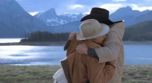 Hug And Collapse GIF - Brokeback Mountain Brokeback Mountain Gifs Heath Ledger GIFs
