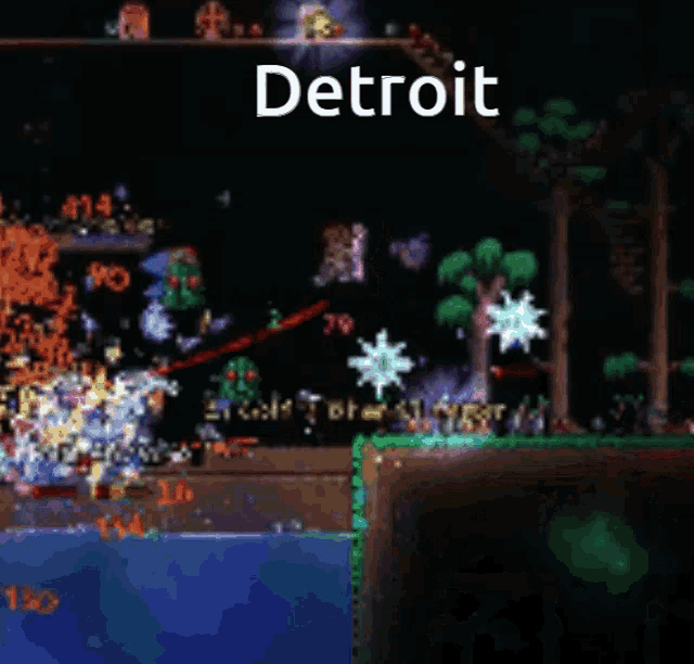 a screenshot of a video game with the word detroit on it