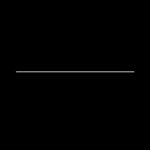 a white bar with a black line on a black background