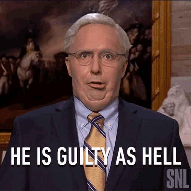 He Is Guilty As Hell Mitch Mcconnell GIF