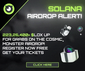 an advertisement for solana airdrop alert shows a monster airdrop