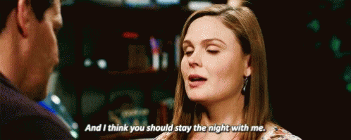 Bones Stay The Night GIF - Bones Stay The Night Sleep Together GIFs