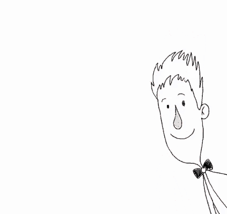 a drawing of a man with a bow tie and the words glosuj na rafala below him