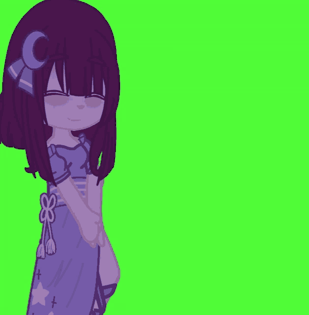a drawing of a girl with a bow on her head